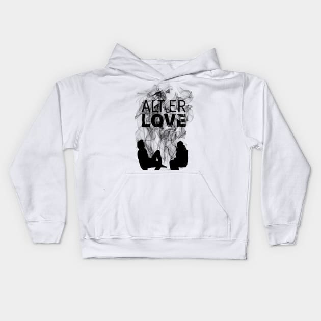 Alt Er Love - Evak Kids Hoodie by byebyesally